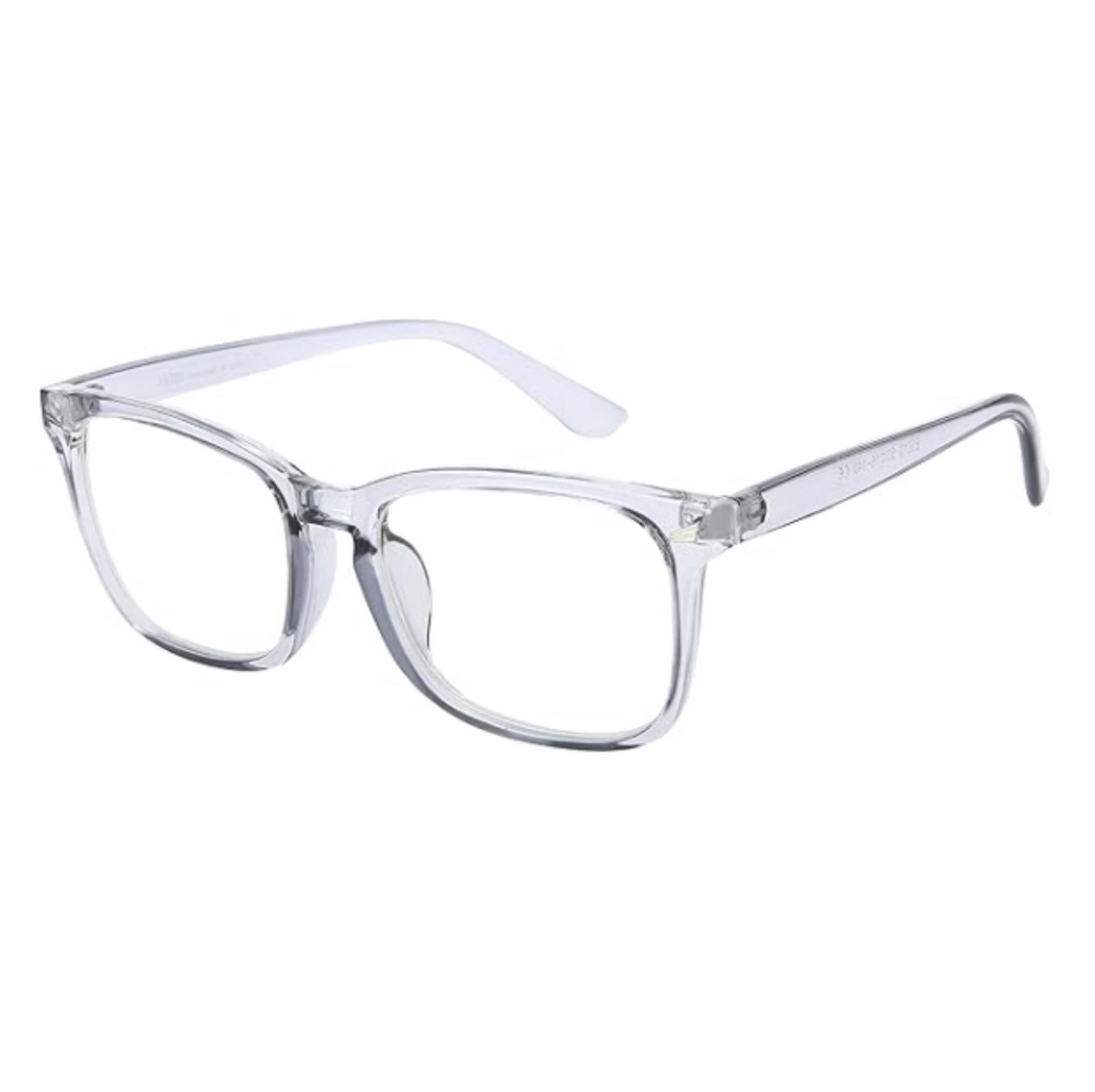 Non Prescription Glasses Square Clear Lens Eyeglasses Gray